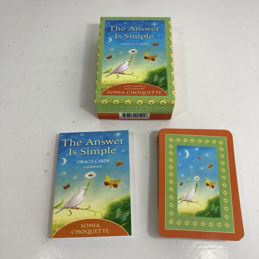The Answer Is Simple Oracle Cards by Sonia Choquette: 62-Card Deck and Guidebook